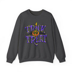 Halloween 'Trick or Treat' Crewneck Sweatshirt — Retro Candy Graphic