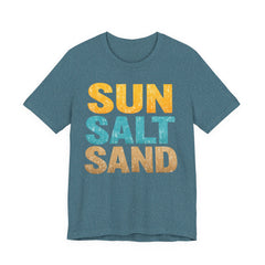 Sun Salt Sand Beach T-Shirt — Retro Coastal Summer Tee