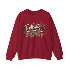 Football Mom Crewneck Sweatshirt — Leopard & Bow Team Spirit