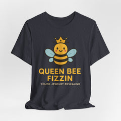 Queen Bee Fizzin' Unisex T-Shirt - Cute Bee Graphic Tee for Bee Lovers