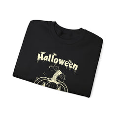 Halloween Pumpkin Sweatshirt, Cozy Fall Apparel, Unisex Crewneck, Perfect for Halloween, Fall Fashion, Pumpkin Spice Lover Gift