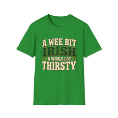 "A Wee Bit Irish, A Whole Lot Thirsty" Vintage Pub Tee St. Patrick’s Day