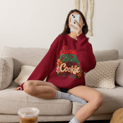 "Surviving Christmas One Cookie at a Time" Cozy Holiday Christmas Crewneck