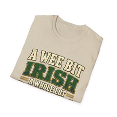 "A Wee Bit Irish, A Whole Lot Thirsty" Vintage Pub Tee St. Patrick’s Day