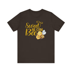 Sweet As Can Bee - Unisex Jersey Tee - Cute Bee Graphic T-Shirt
