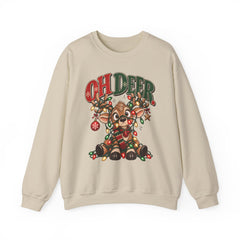 Oh Deer Christmas Sweatshirt — Cute Reindeer Holiday Crewneck