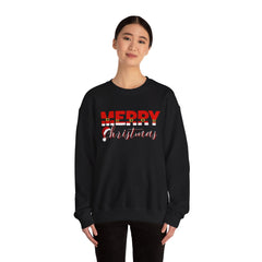 Christmas Crewneck Sweatshirt - Santa's Belt and Hat Design