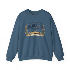 Bluebird Biscuit Co. Crewneck Sweatshirt — Vintage Bakery Logo Pullover