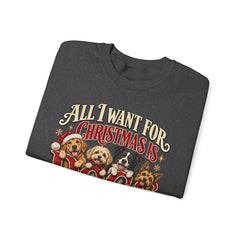"All I Want For Christmas Is Dogs" Holiday Christmas Crewneck