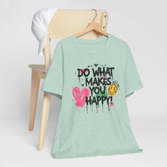 Do What Makes You Happy Tee | Unisex Jersey Short Sleeve Shirt, Positive Vibes Shirt, Gift for Friends, Uplifting Apparel, Casual [...]