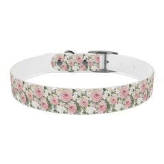 Dog Collar- White and Pink Roses