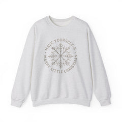 “Have Yourself a Merry Little Christmas” Snowflake Gildan Crewneck Sweatshirt