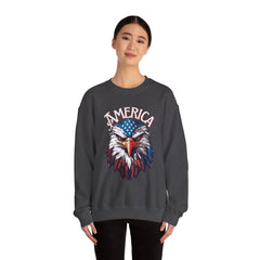 AMERICA - Bald Eagle- Unisex Heavy Blend™ Crewneck Sweatshirt