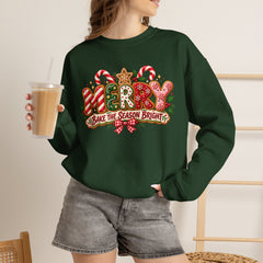 Christmas Cookie 'Make The Season Bright' Crewneck Sweatshirt