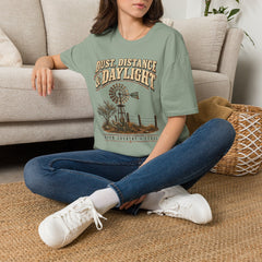 Dust, Distance & Daylight T-Shirt — Vintage Windmill Graphic Tee for Outdoor Lovers- Southern Heritage