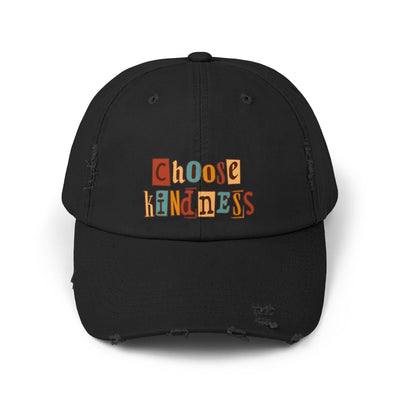 Choose Kindness, Distressed Cap, Inspiring Hat for Everyone, Perfect for Gifts, Casual Wear, Relaxed Vibes,