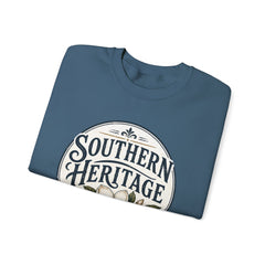 Southern Heritage Crewneck Sweatshirt — Vintage Magnolia Graphic