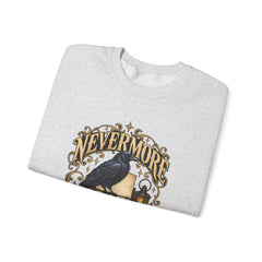 Nevermore Raven Crewneck Sweatshirt- Halloween Vibes