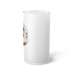 Frosted Beer Mug — North Pole Brewing Co. Christmas Elf Logo Glass