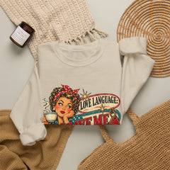Retro Rosie 'Leave Me Alone' Vintage Pin-Up Graphic Sweatshirt- Valentine