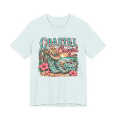 Coastal Cowgirl Tee — "Howdy Shore" Beach Western Graphic T-Shirt