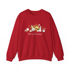 Festive Holiday Sweatshirt, Cozy Winter Apparel, Perfect Gift for Christmas, Tree Ornaments