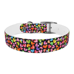 Dog Collar- Rainbow Hearts