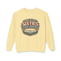 Sweatshirt - "Made in the Sixties" Retro Vintage Badge Crewneck