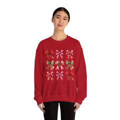 Christmas Red Bow Sweatshirt
