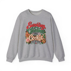 "Surviving Christmas One Cookie at a Time" Cozy Holiday Christmas Crewneck