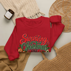 "Surviving Christmas One Cookie at a Time" Cozy Holiday Christmas Crewneck