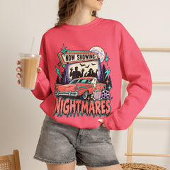 Nightmares Retro Movie Crewneck Sweatshirt- Halloween Vibes