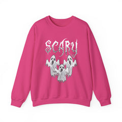 Scary Ghosts Unisex Crewneck Sweatshirt | Halloween Apparel, Spooky Sweatshirt, Ghost Theme, Gift for Halloween Lovers, Cozy Fall Fashion