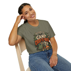 Camp Creep-It-Real T-Shirt — Welcome to Camp Halloween Graphic Tee- BP