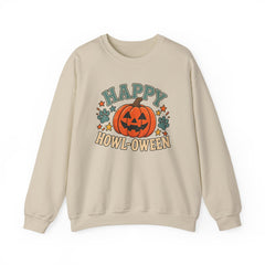 Halloween Crewneck Sweatshirt — "Happy Howl-oween" Pumpkin Graphic - Southern Heritage