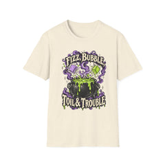 Fizz, Bubble Witch Tee — "Fizz, Bubble, Toil & Trouble" Halloween Graphic T-Shirt BP