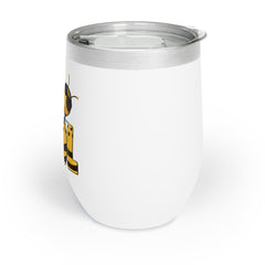 Bee Cool  Wine Tumbler - Funny Quote Travel Mug, Gifts for Wine Lover, Queen Bee Fizzin, Spring Celebrations
