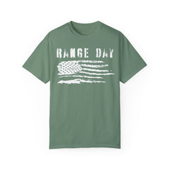 Range Day - FADED PRINT - T-shirt - Military Branches, Right to Bear Arms, American Flag