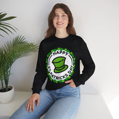 Happy St. Patrick's Day Unisex Crewneck- Leprechaun Hat