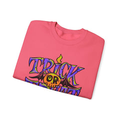 Halloween 'Trick or Treat' Crewneck Sweatshirt — Retro Candy Graphic