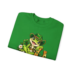 Hoppy Go Lucky Frog St. Patrick’s  Day Sweatshirt