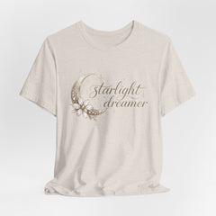 Starlight Dreamer Tee — Moon & Floral Graphic Shirt