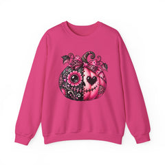 Pink Sugar Skull Pumpkin Sweatshirt ~ Halloween Vibes