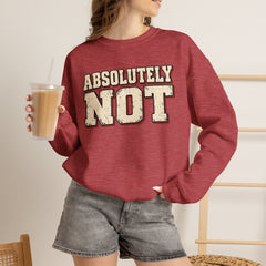 Fun Attitude Sweatshirt “Absolutely Not”