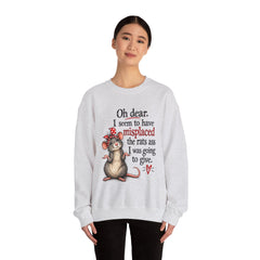 Sarcastic Crewneck Sweatshirt - Don’t Give A Rats Ass