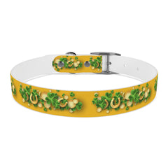 Gold Dog Collar - St Patrick's Day Horseshoe & Coin Design