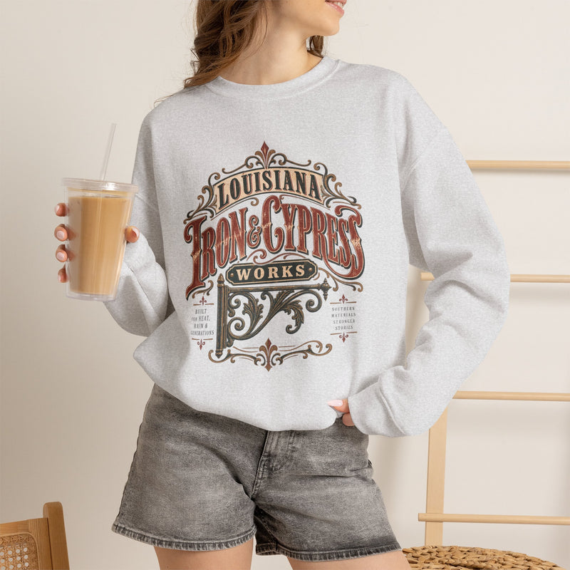 Louisiana Iron & Cypress Works Vintage Crewneck Sweatshirt