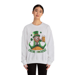 St. Patrick's Day Unisex Crewneck- Cheers Leprechaun