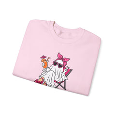 Boo-gie Bitch Ghost Crewneck Sweatshirt — Cute Retro Halloween Graphic