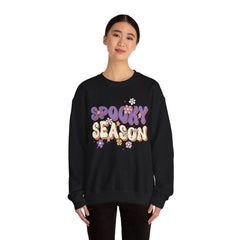 Spooky Season Crewneck Sweatshirt, Unisex Fall Apparel, Halloween Fashion, Cozy Sweatshirt, Autumn Gift Idea, Seasonal Clothing